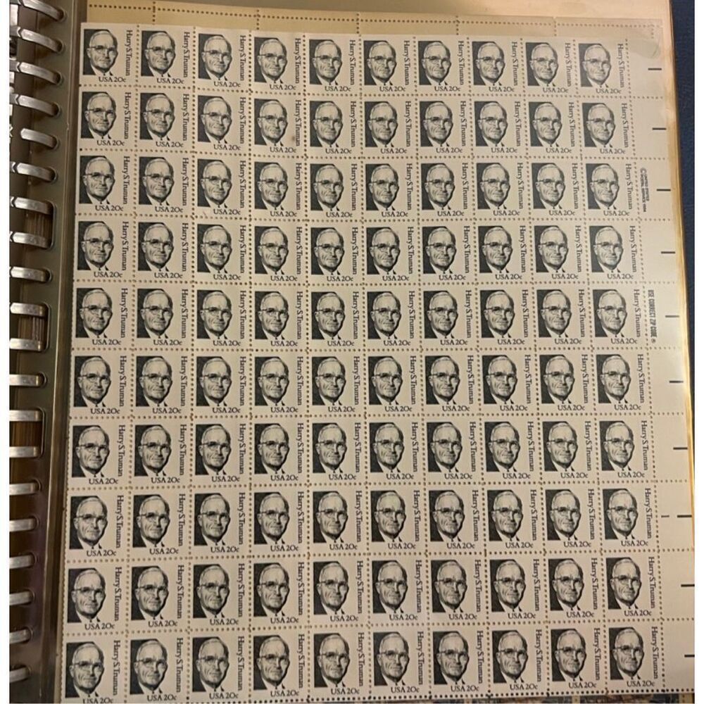 MNH 1984 Sheet of 50 20c Harry S. Truman Stamps Scott #1862